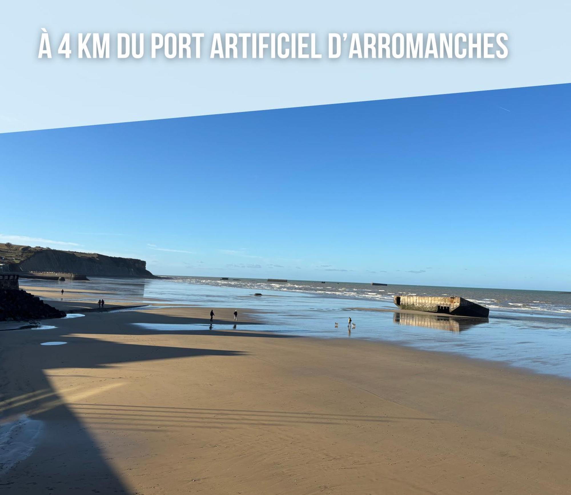 Les Dunes, Maison Neuve 8 P Bien Equipee Jardin Clos, Parking, Garage A 850 M De La Plage Et Centre Bourg, Sur Plages Du Debarquement Pres Arromanches Et Bayeux Asnelles Bagian luar foto